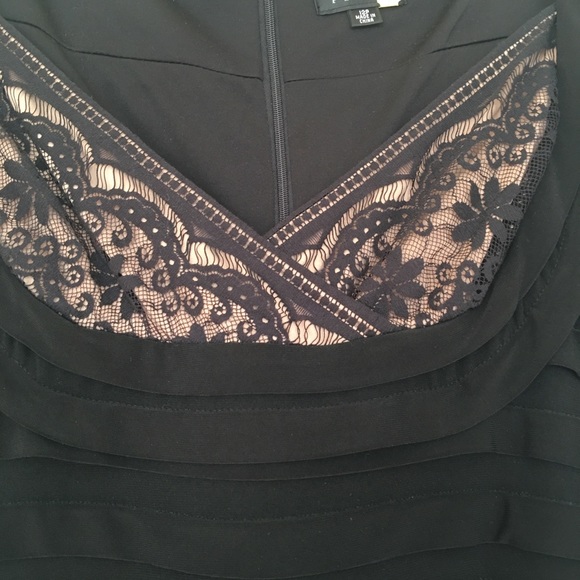 Black Adrianna Papell Cocktail Dress - Picture 2 of 6